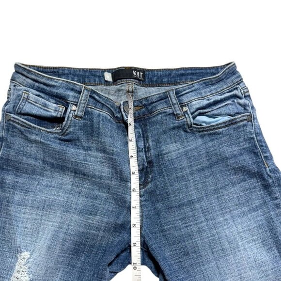 Kut From The Kloth Amy Cropped Straigh Leg Jeans Size 10 - Picture 7 of 9